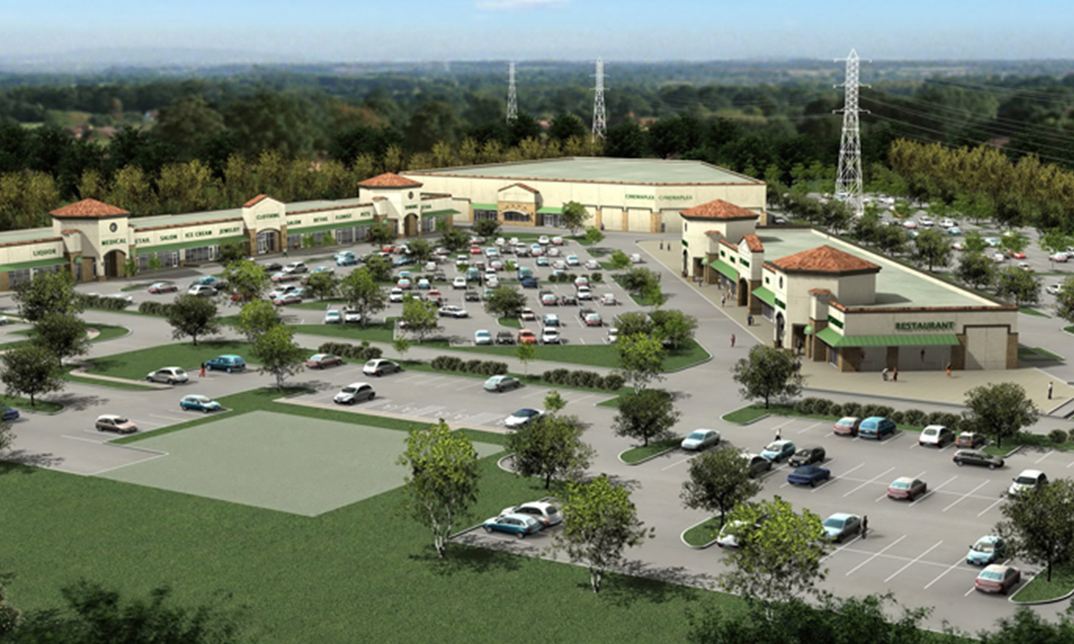 Highland Park Village Shopping Center site development and civil engineering
